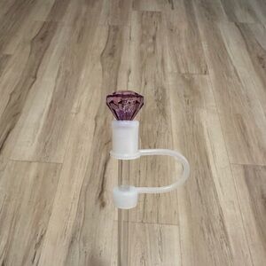 Purple Diamond Straw Topper